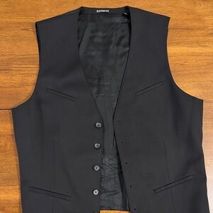 Express Men's Charcoal Suit Vest
